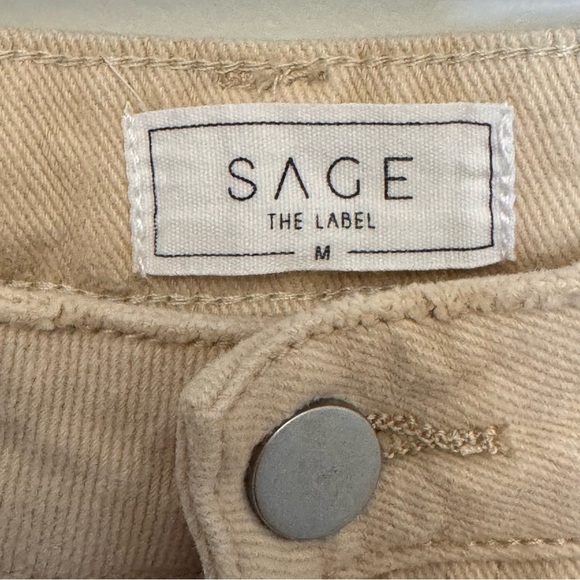 Sage Tan Wide-Leg Jeans, medium - Picture 2 of 3